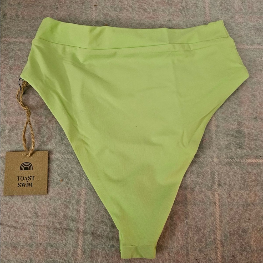Toast Swim Signature High Waisted Bottom Paradise Green XS